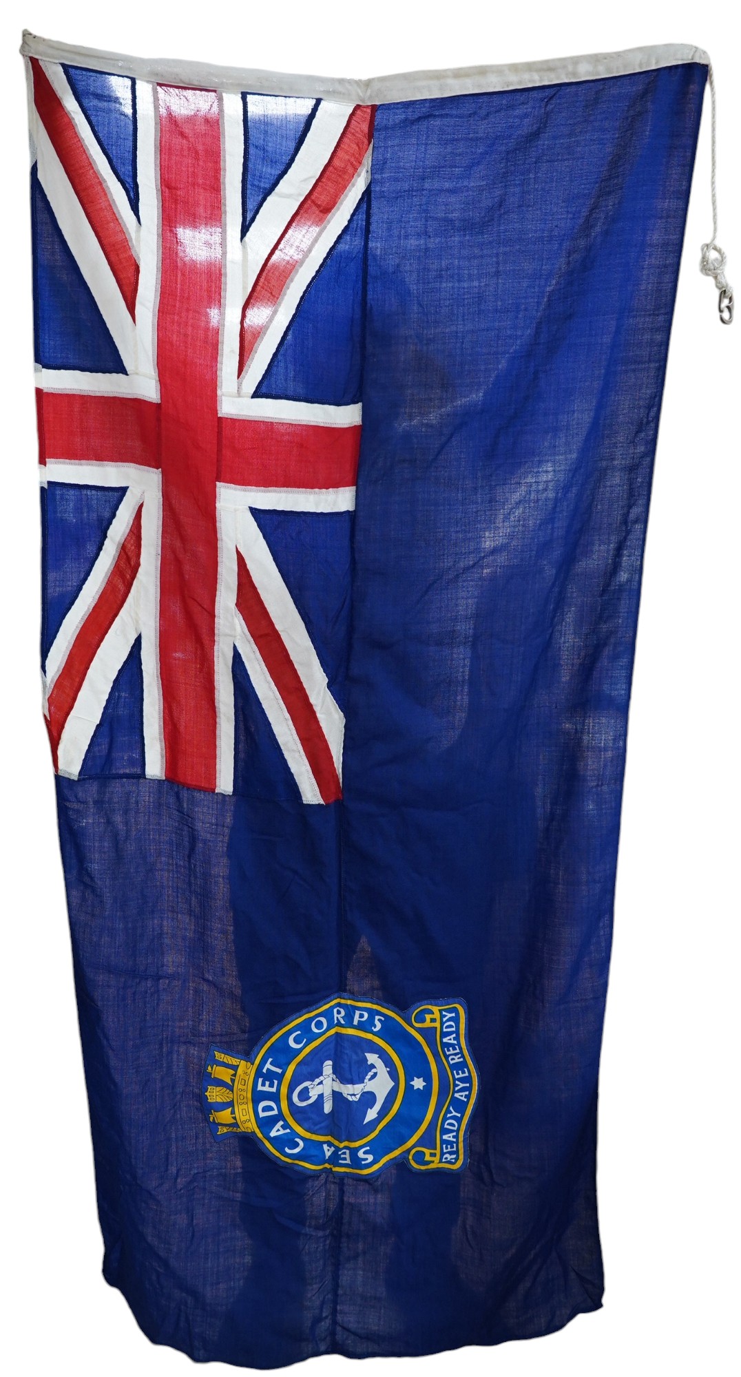 A Union Jack flag, together with a Cadet Corps flag. Condition - fair to good